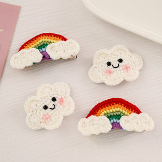 Hair Clip Cloud and Rainbow