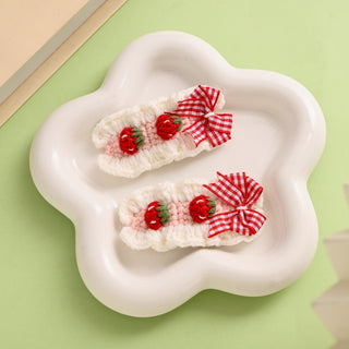 Pink Strawberry Hair Clip