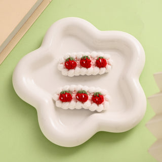 Pink Strawberry Hair Clip