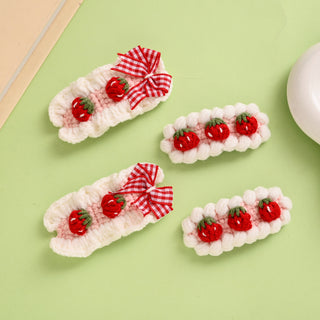 Pink Strawberry Hair Clip