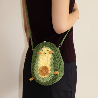 Adorable Avocado Crochet Bag - Happy Vanilla Crochet