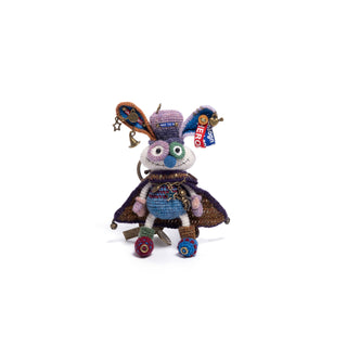 Shetland wool Amigurumi Bag Charm - Happy Vanilla Crochet