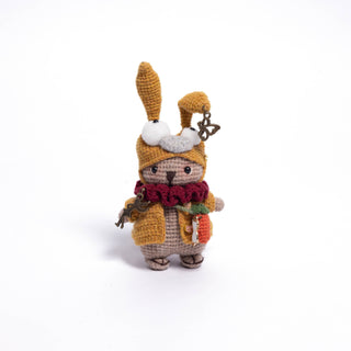 Shetland wool Amigurumi Bag Charm - Happy Vanilla Crochet