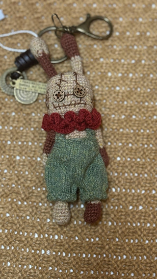 Shetland wool Amigurumi Bag Charm