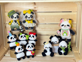 Rencontrez les adorables géants : les pandas au crochet