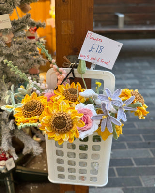 Créez votre propre bouquet de fleurs au crochet — sélection de 20 £