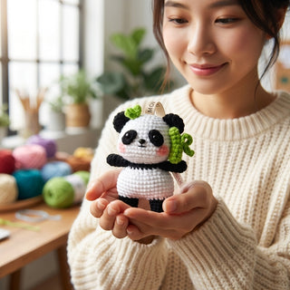BEGRENZTE Nachlieferung: Bestseller, liebenswerter Riesenpanda-Amigurumi