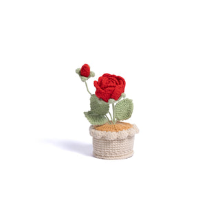 Love Blossom Crocheted Heart Roses and Plants - Happy Vanilla Crochet