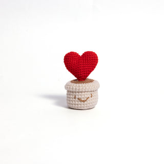 Love Blossom Crocheted Heart Roses and Plants - Happy Vanilla Crochet