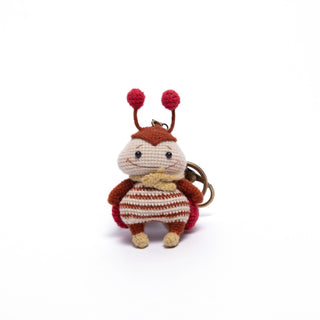 Shetland wool Amigurumi Bag Charm - Happy Vanilla Crochet