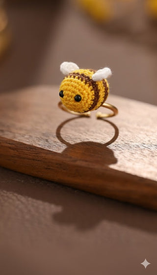 Whimsical Micro Crochet Rings – Tiny Handmade Charms for Your Fingers